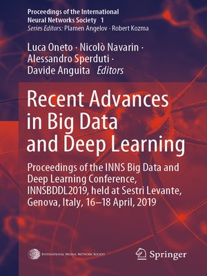 cover image of Recent Advances in Big Data and Deep Learning